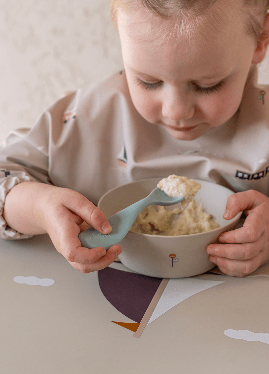 Silicone Self-Feeding Spoon - Set of 2 - Boat/Swan