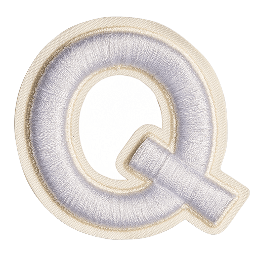 White Letter 'Q'