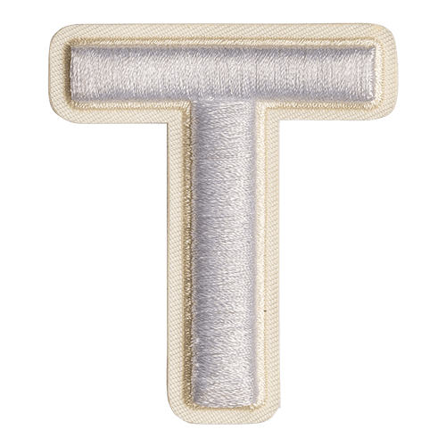 White Letter 'T'