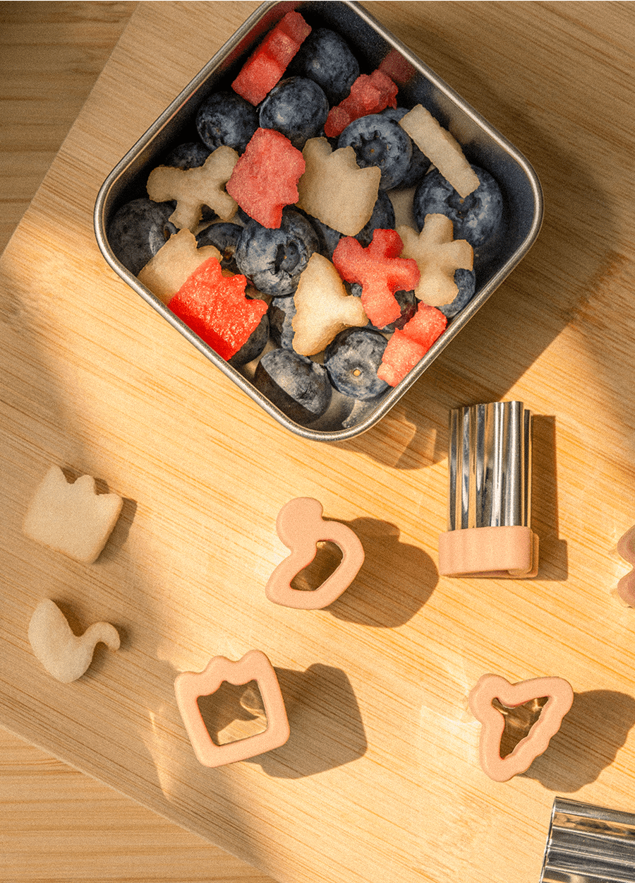 Fruit Cutters - Set of 6 - Blush Pink