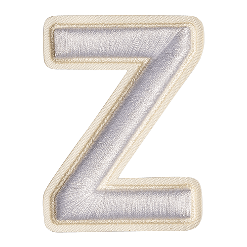 حرف "Z" أبيض