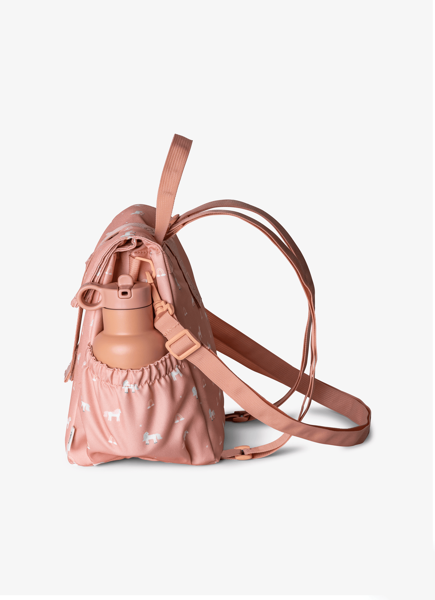 Insulated Roll-up Lunch Bag - Unicorn Blush pink