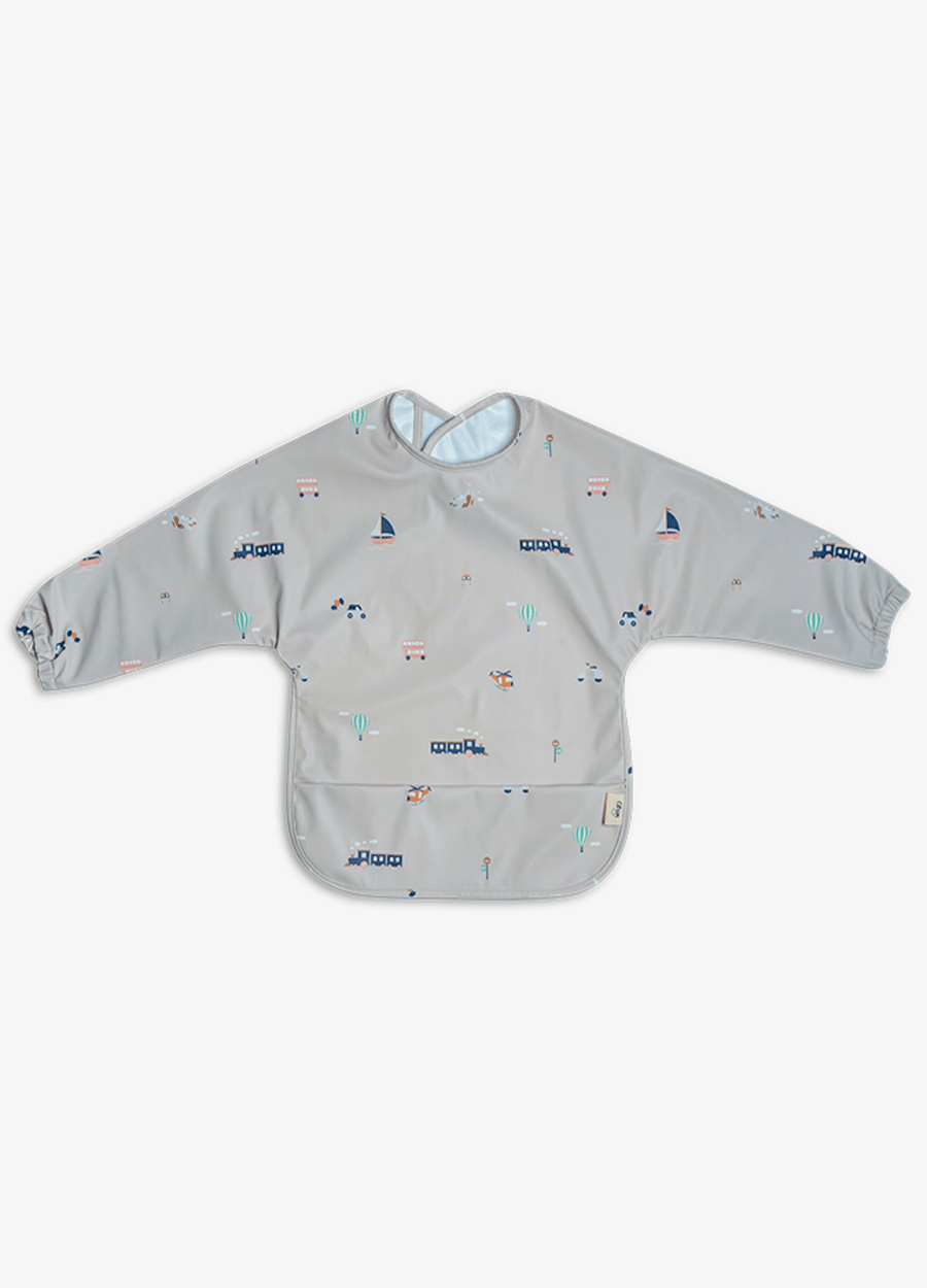 Long Sleeve Bib - Vehicles