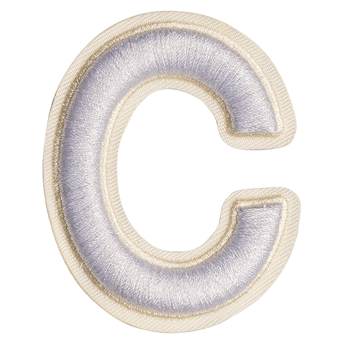 حرف "C" أبيض