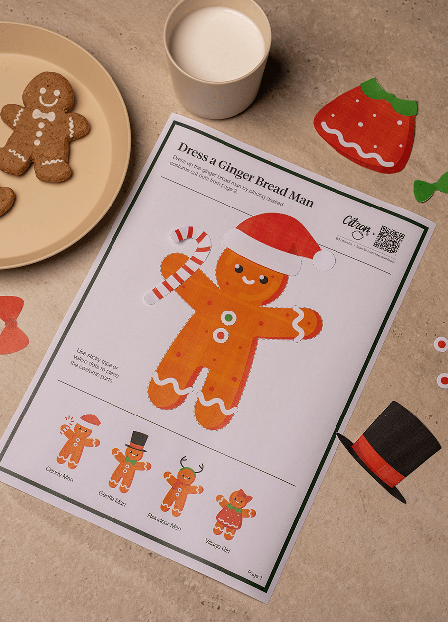 Dress a Gingerbread Man - Free Downloads