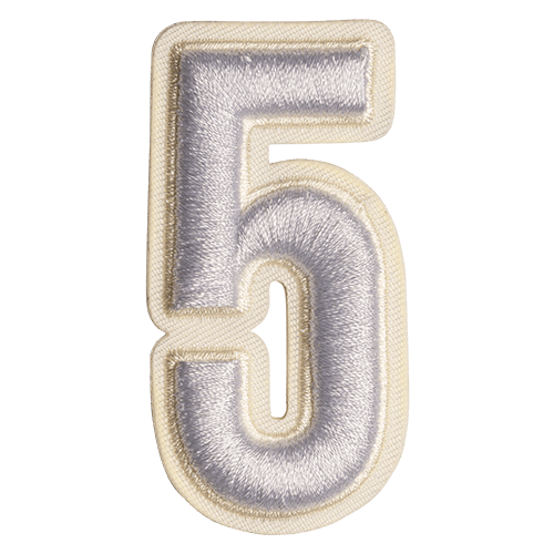 الرقم الأبيض '5'