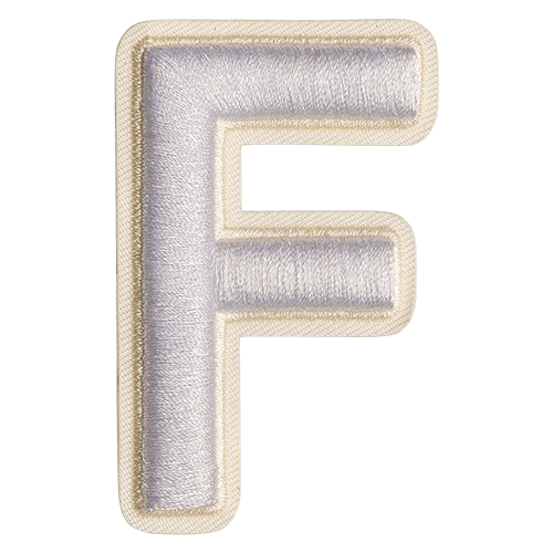 حرف "F" أبيض