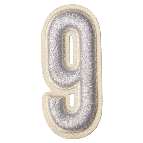 White Number '9'