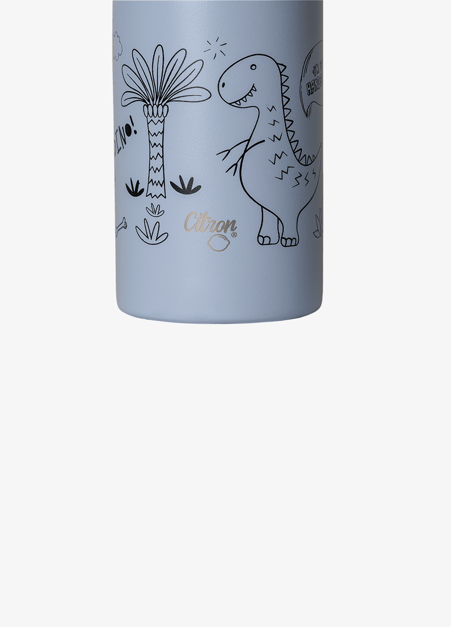 Little Big Water Bottle - 350ml - Dino - Deep Ocean Blue