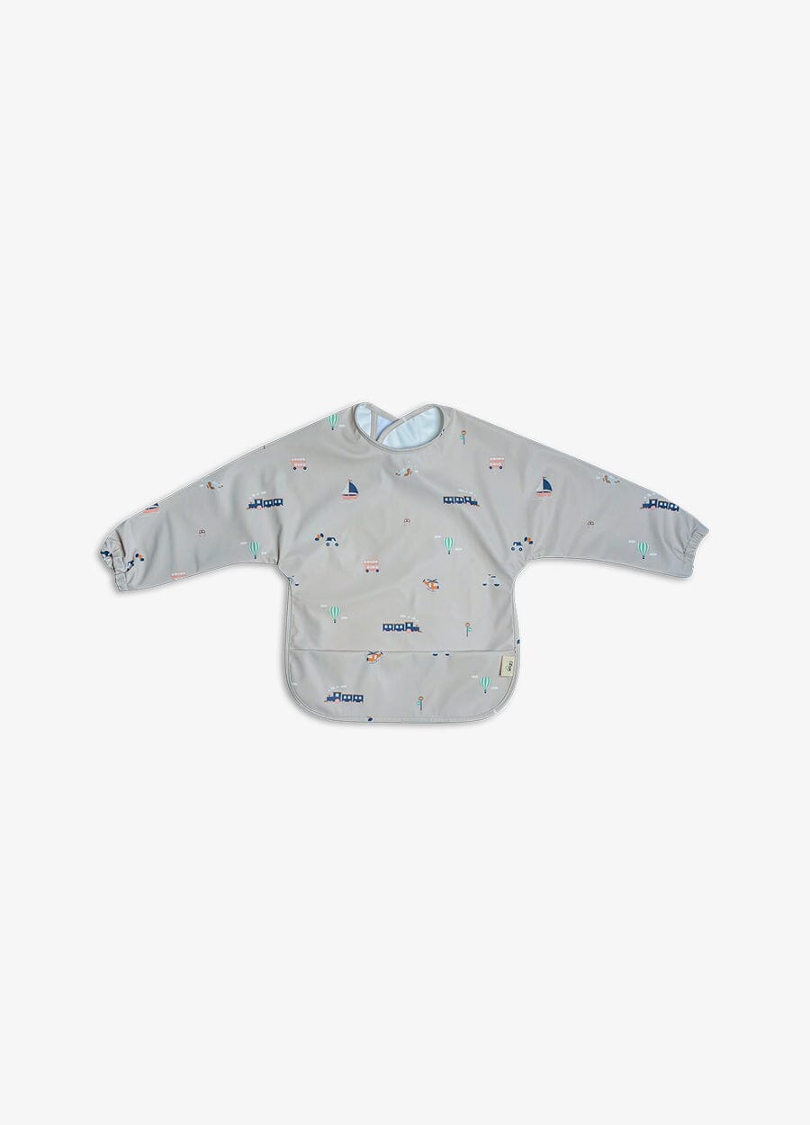 Long Sleeve Bib - Vehicles