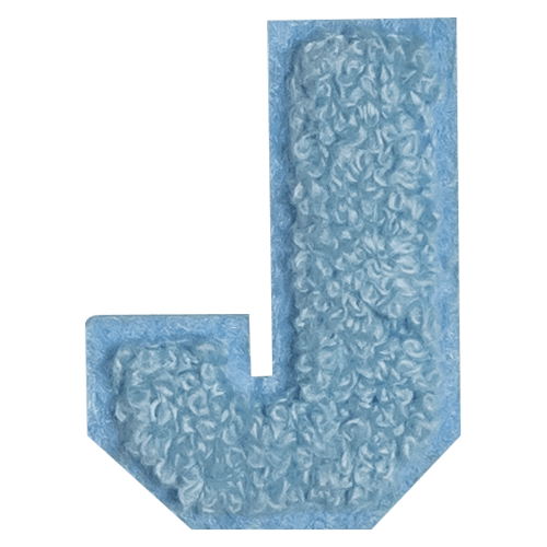 حرف "J" الأزرق