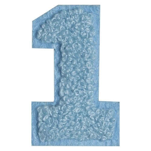 Blue Number '1'