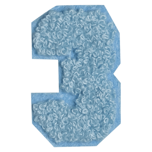الرقم الأزرق '3'