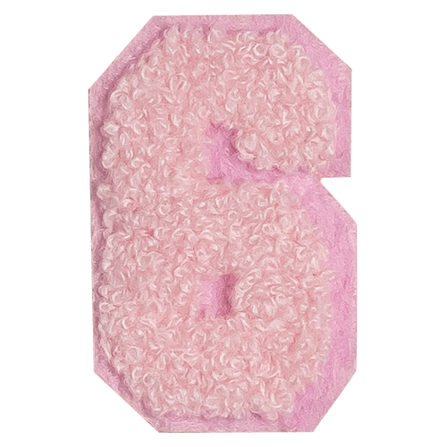 Pink Number '6'