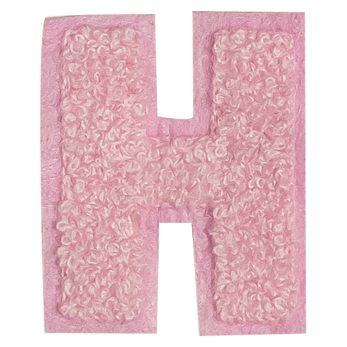 حرف "H" وردي