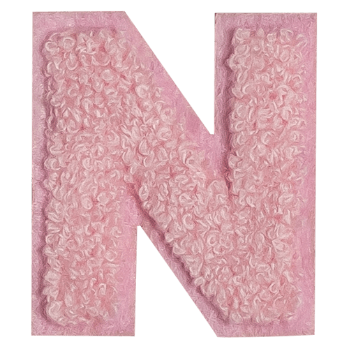 حرف "N" وردي