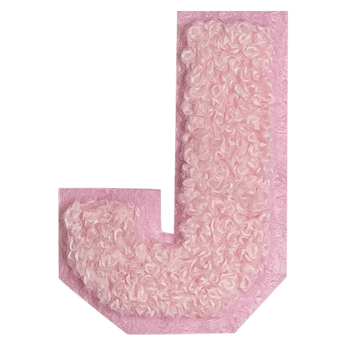 حرف "J" باللون الوردي