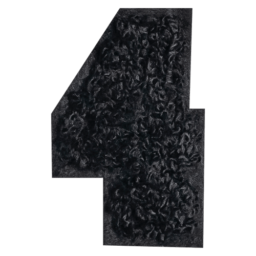 Black Number '4'