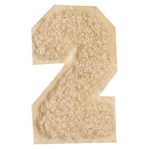 Beige Number '2'