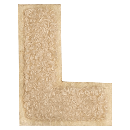 Beige Letter 'L'