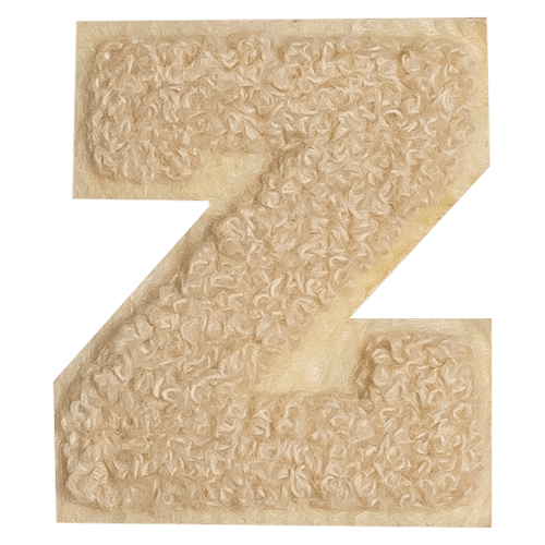 Beige Letter 'Z'