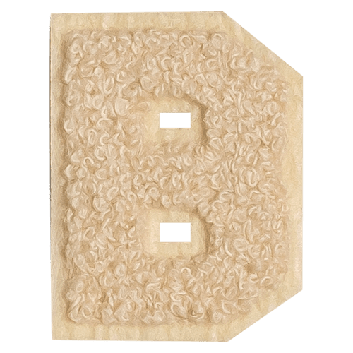 Beige Letter 'B'