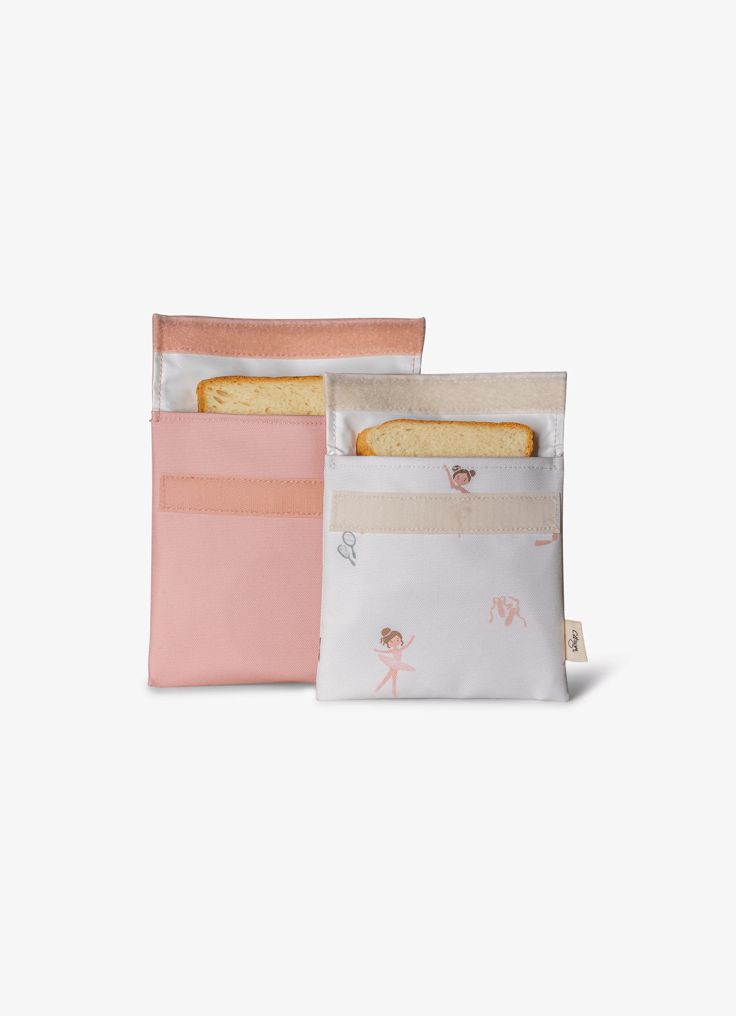 Reusable Sandwich Bag - Set of 2 - Ballerina/Blush Pink