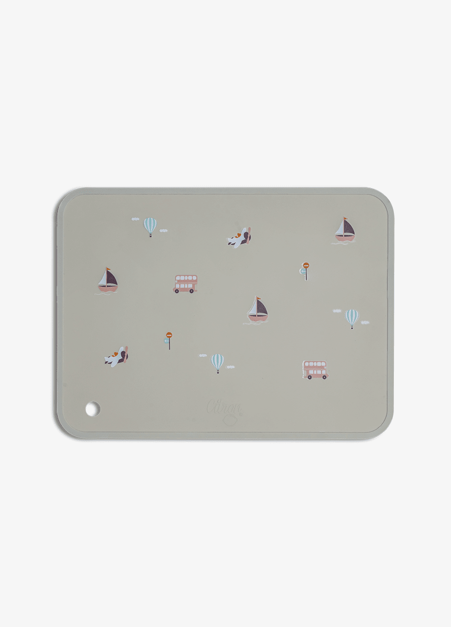 Silicone Placemat Rectangle - Vehicles