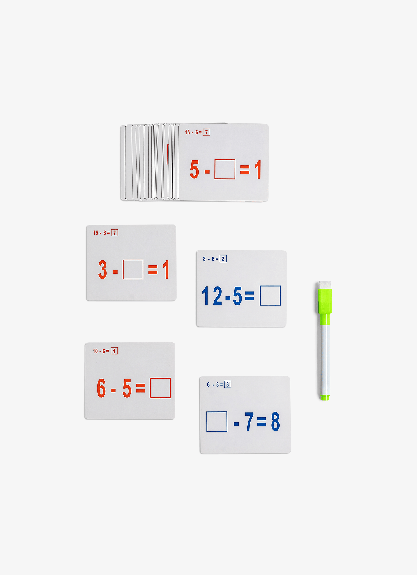 123 Erasable and reusable Flash Cards