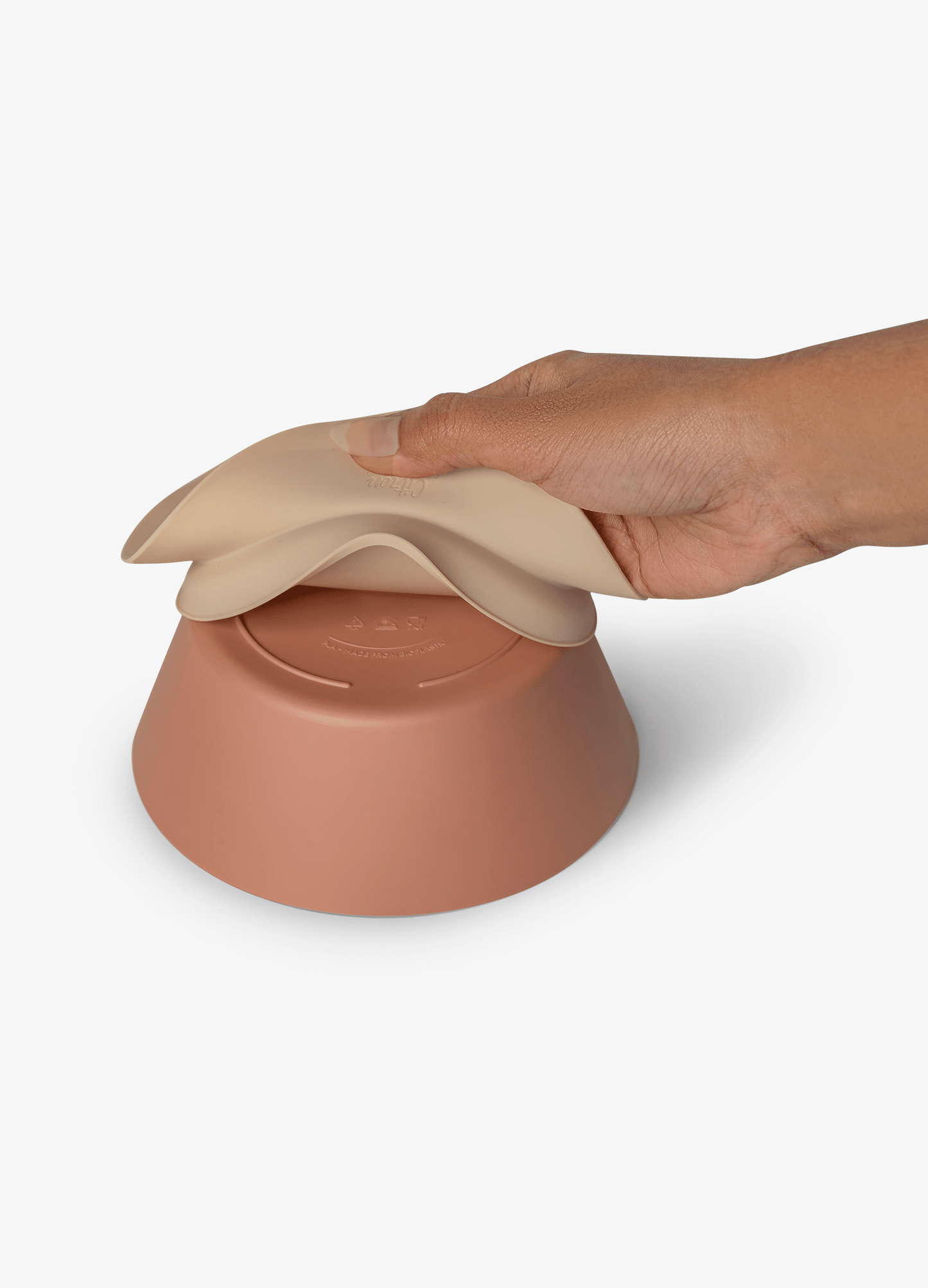 Silicone Bowl Suction - Beige