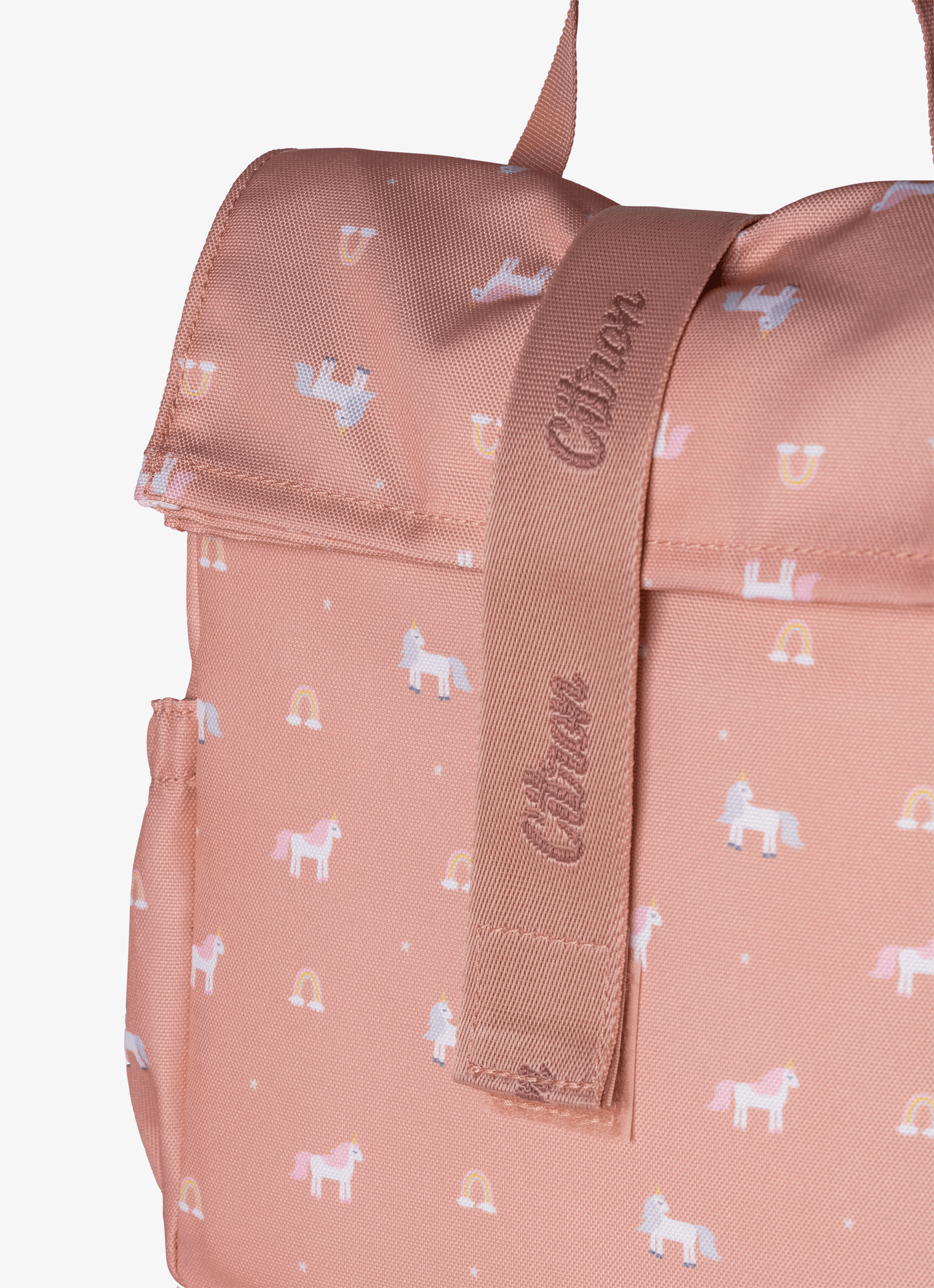 Insulated Roll-up Lunch Bag - Unicorn Blush pink