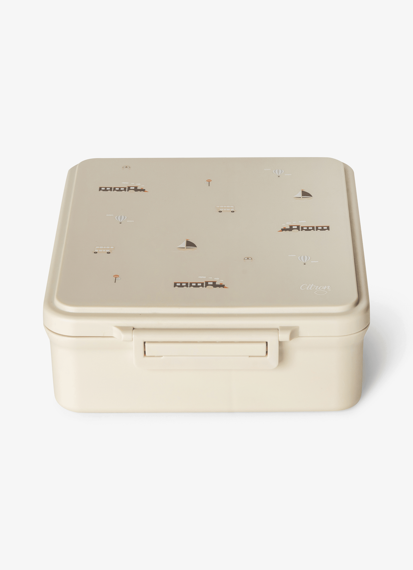 Grand Lunch Box - 4 Compartments - Vehicles + Food Jar