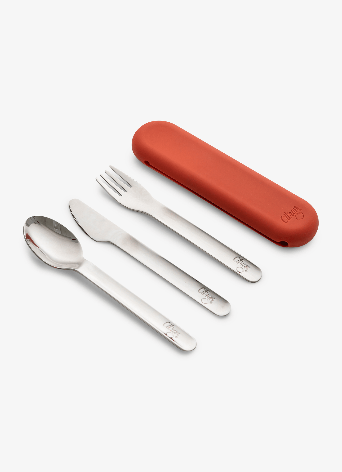 Stainless Steel Cutlery Set - Brick + Case