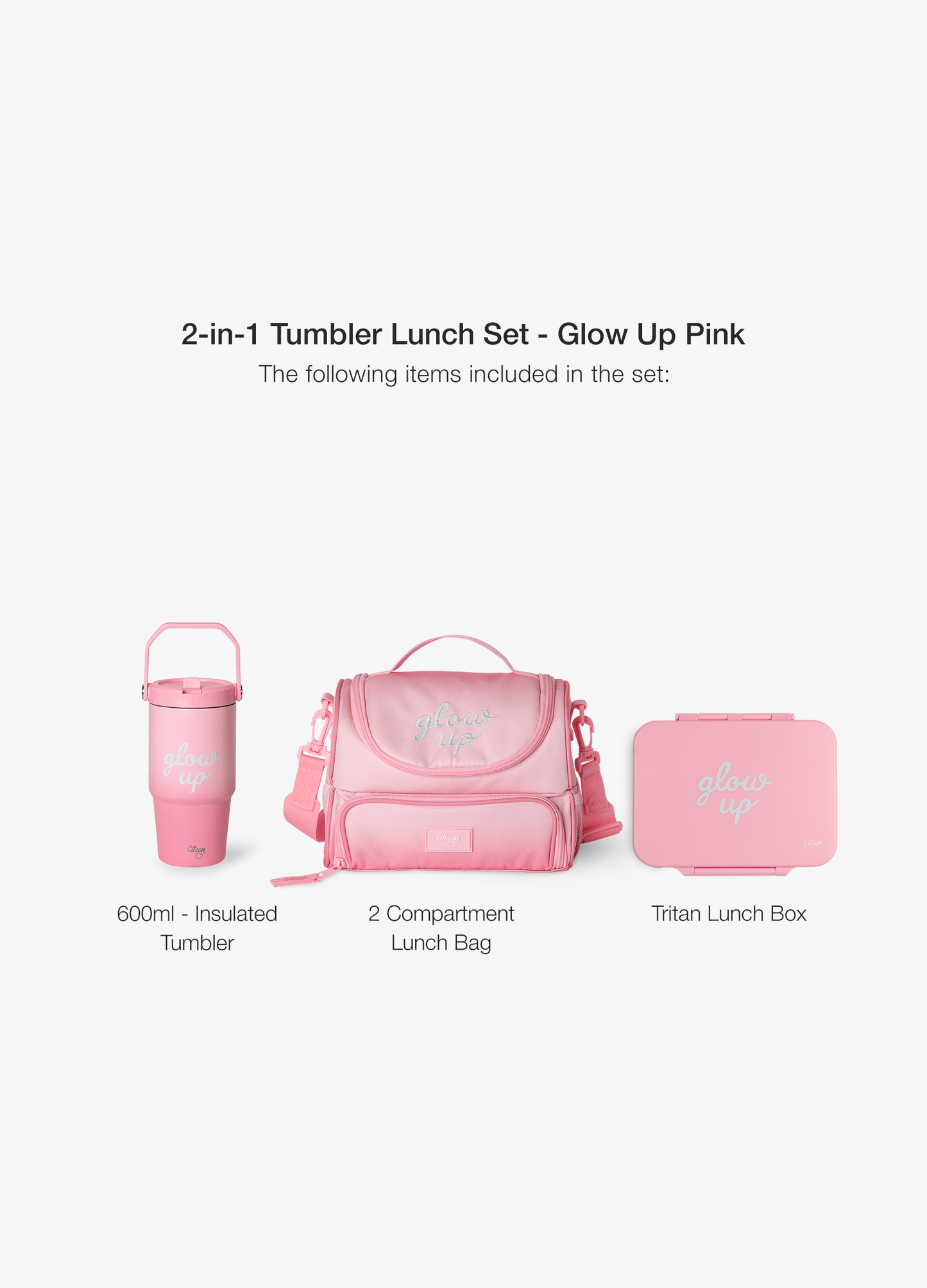 2-in-1 Lunch Set - Pink Glow Up