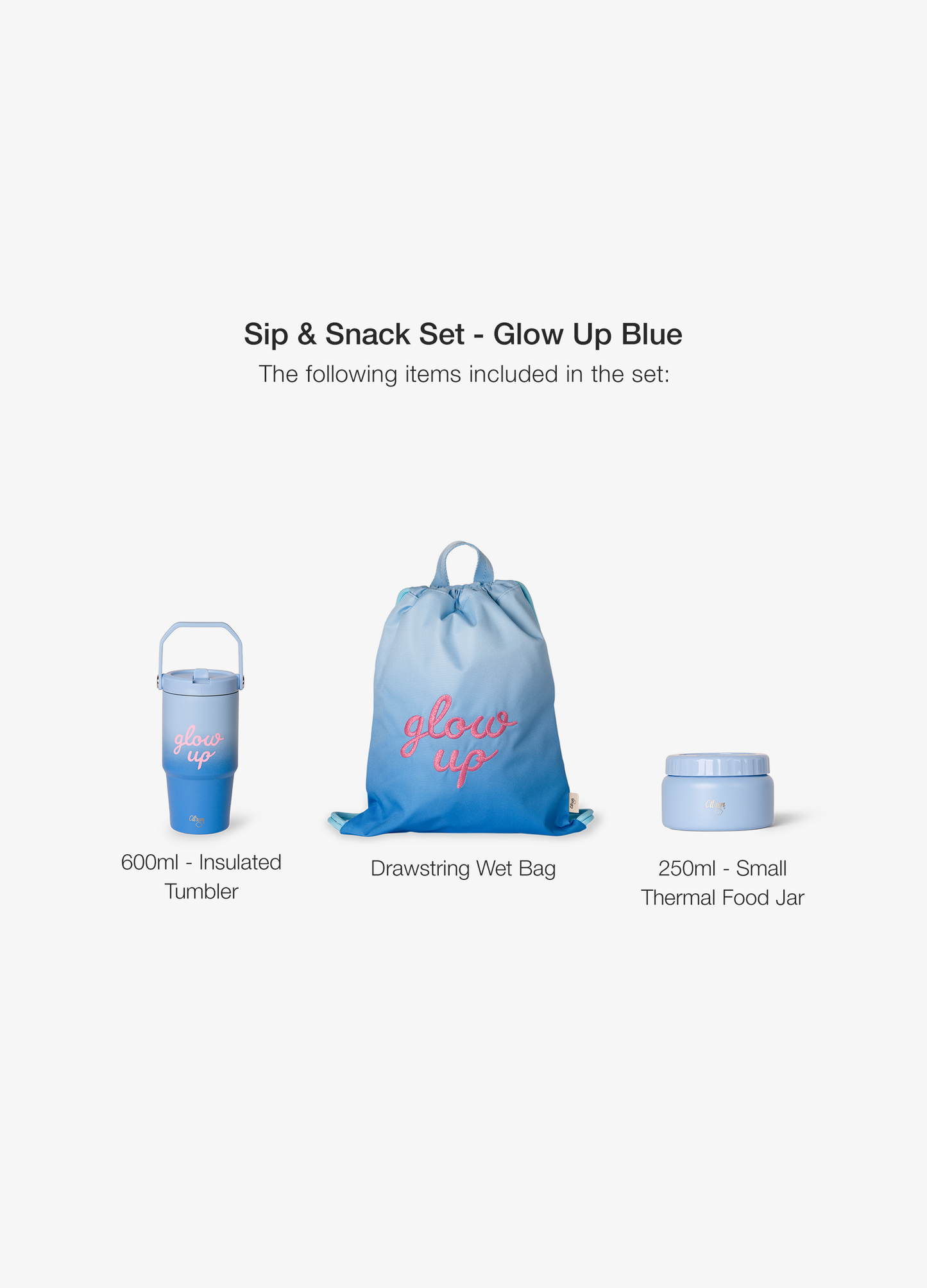 Active Day Tumbler Set - Blue Glow Up