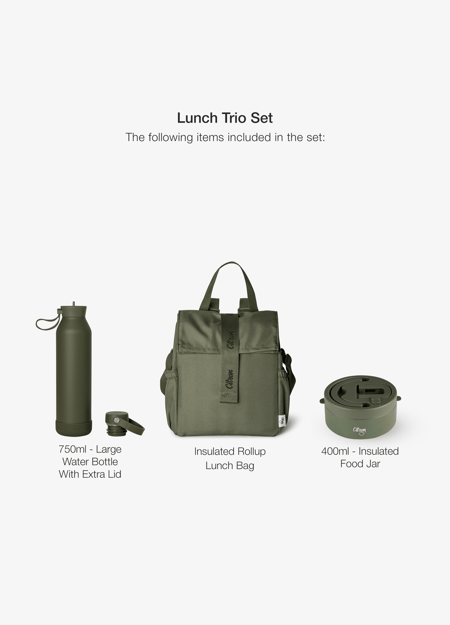 lunch Trio Set - Green