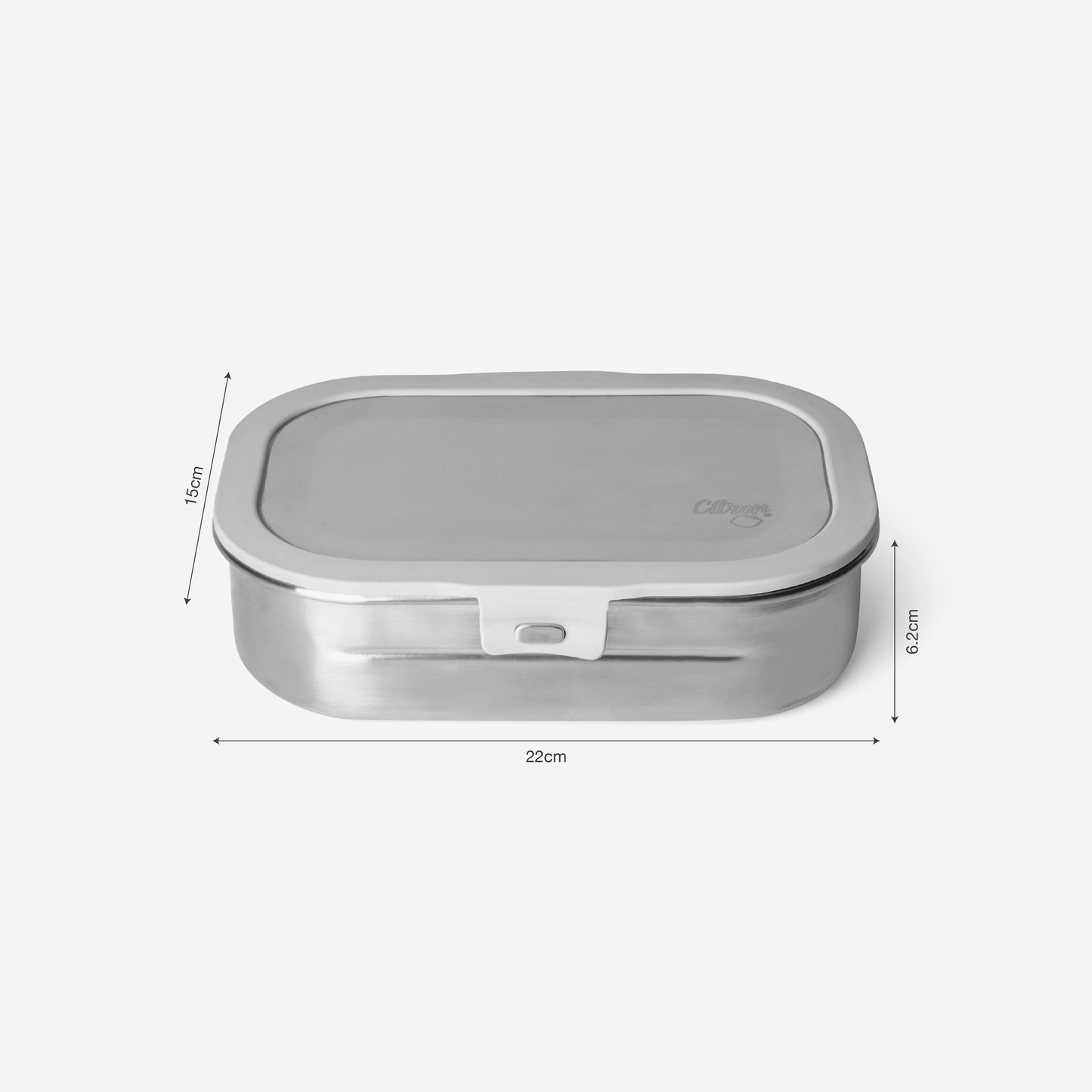 Stainless steel Lunchbox - 2 Compartment - Black