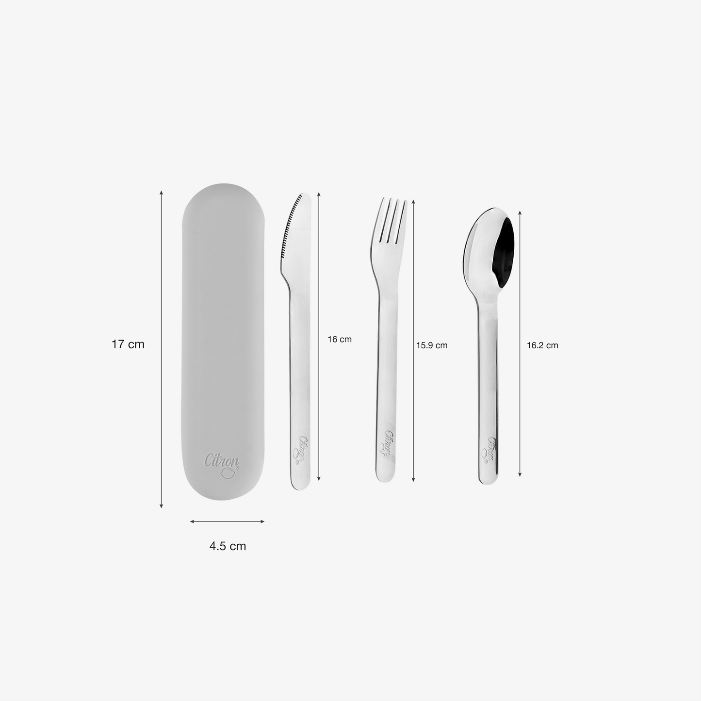 Stainless Steel Cutlery Set - Brick + Case
