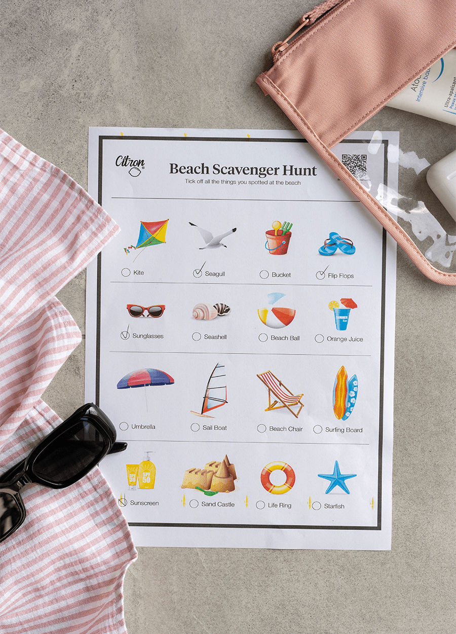 Beach Scavenger Hunt - Free Downloads