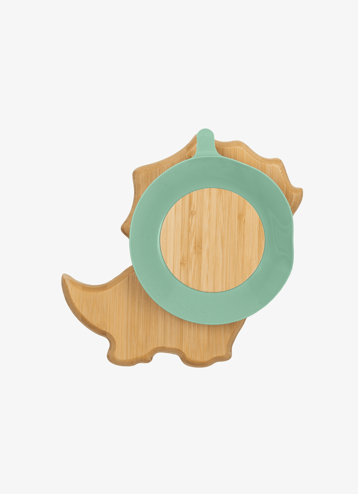Bamboo Plate and spoon - Dino + with Suction