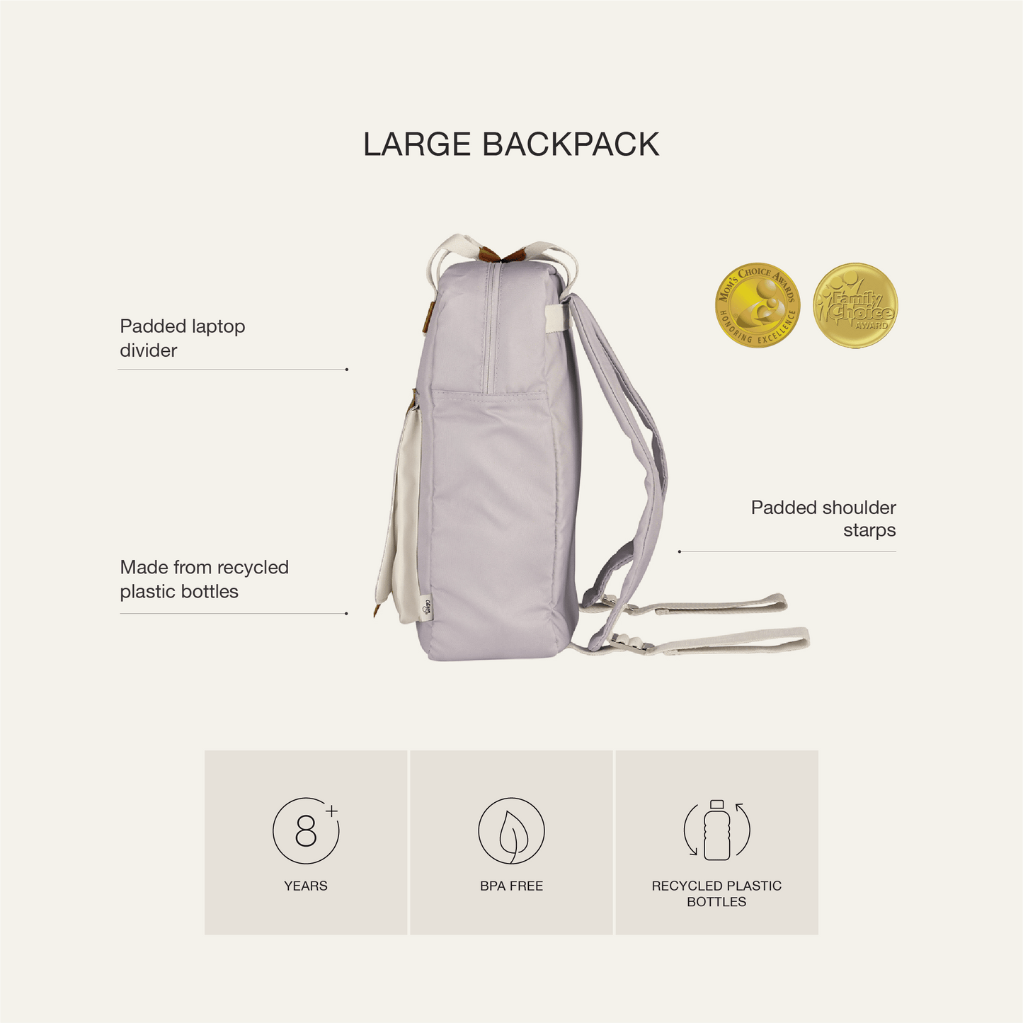 Large Backpack - Thunder Black