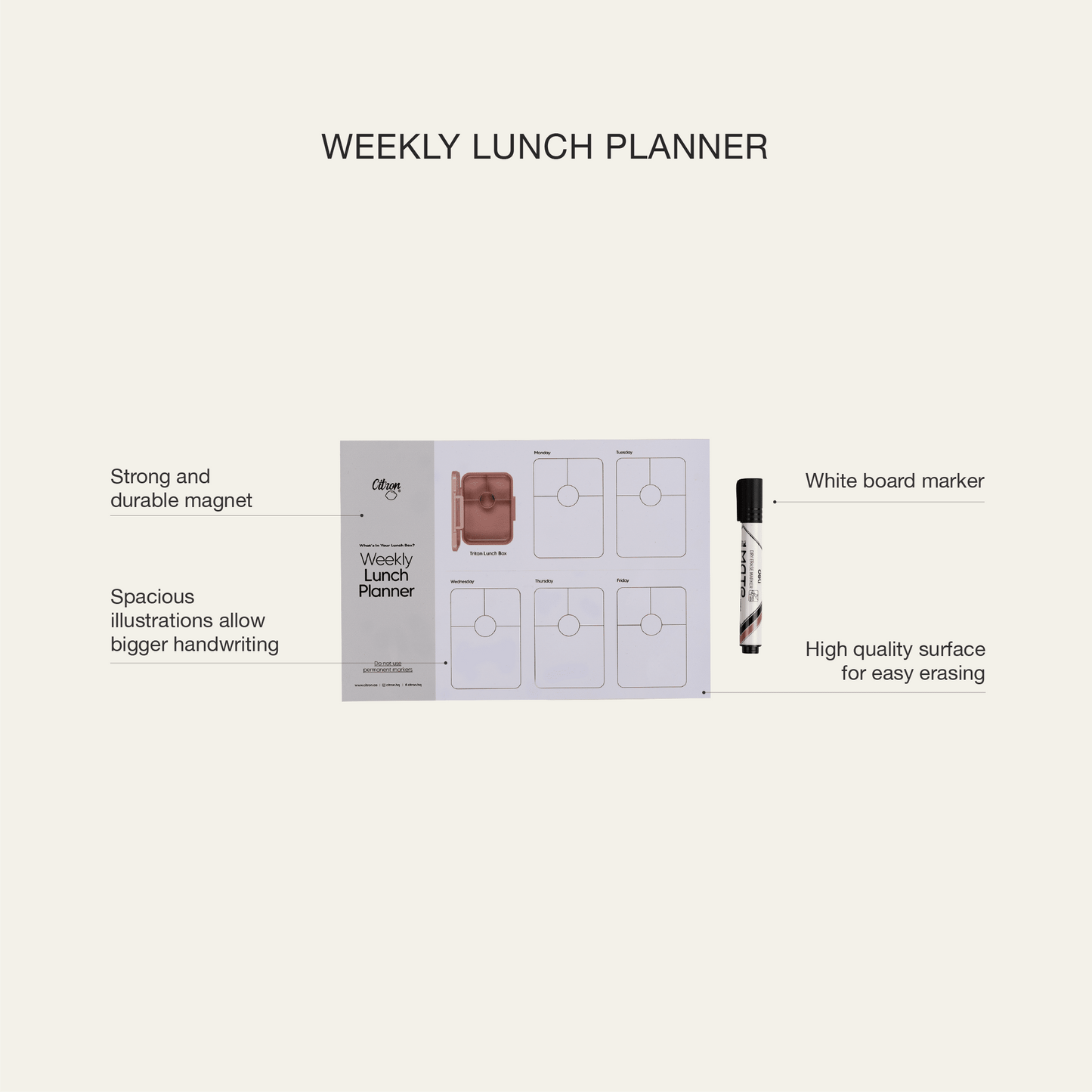 Tritan Lunchbox - Meal Planner