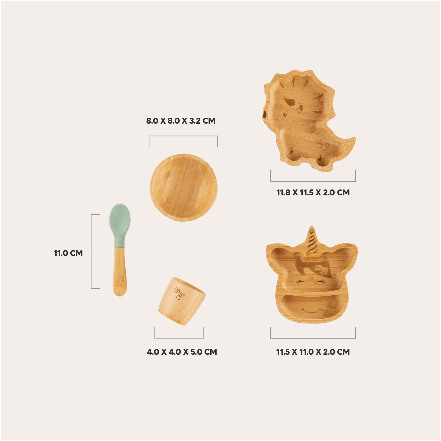 Tummy Tum-Tum Mini - Plates/Bowl/Cup