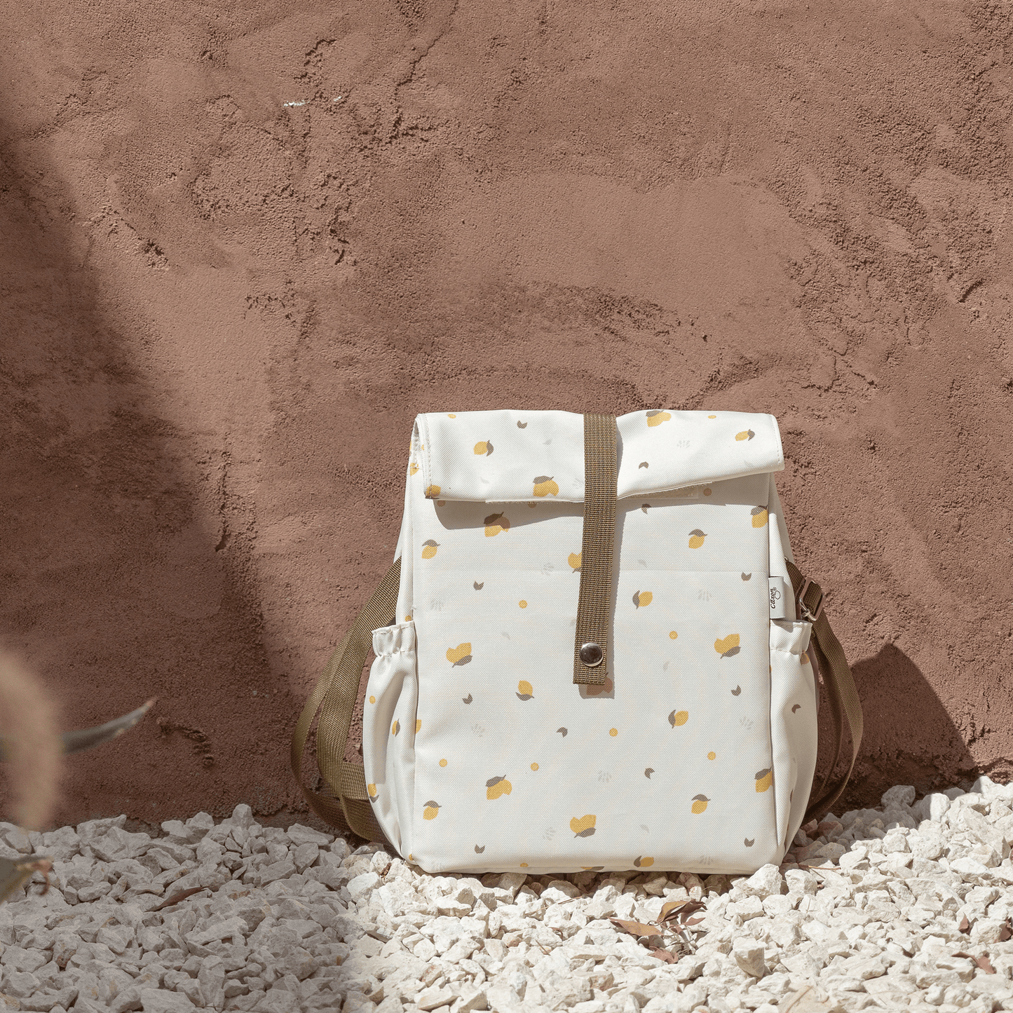Insulated Roll-up Lunch Bag - Lemon