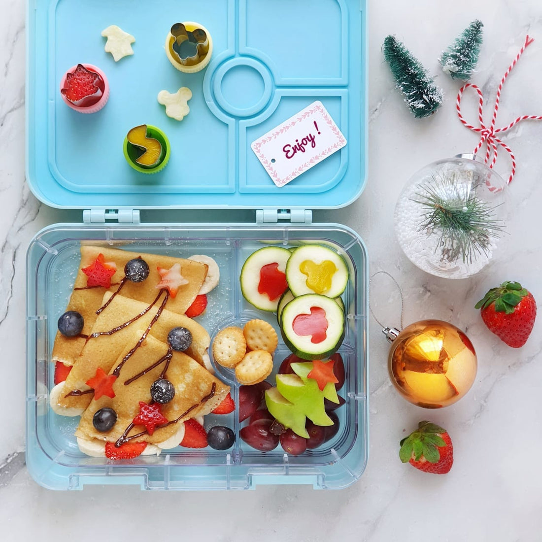 CREPES WITH BERRIES - Cars 4 Compartment Lunch Box