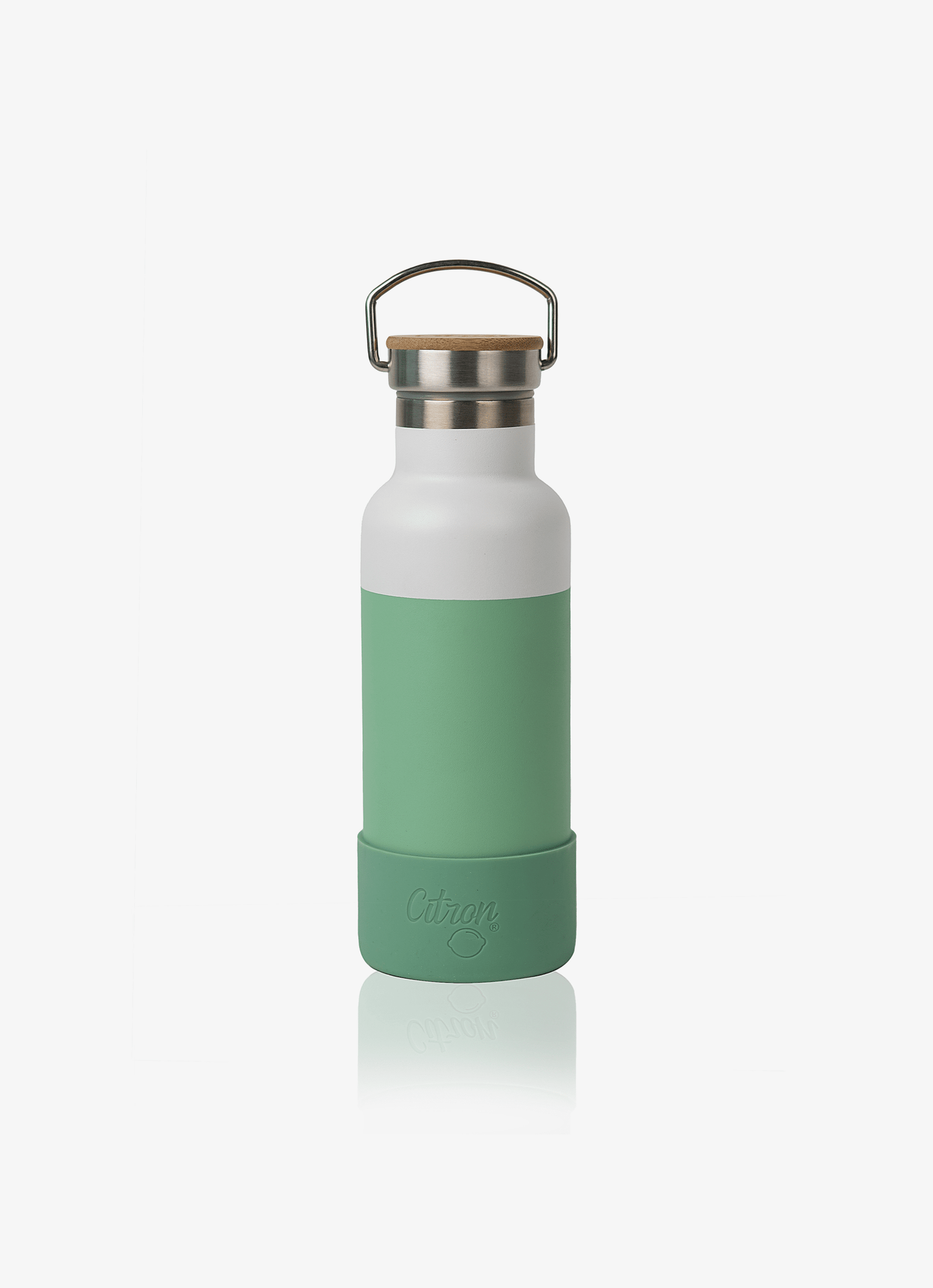 Water Bottle - 500ml - Green-White