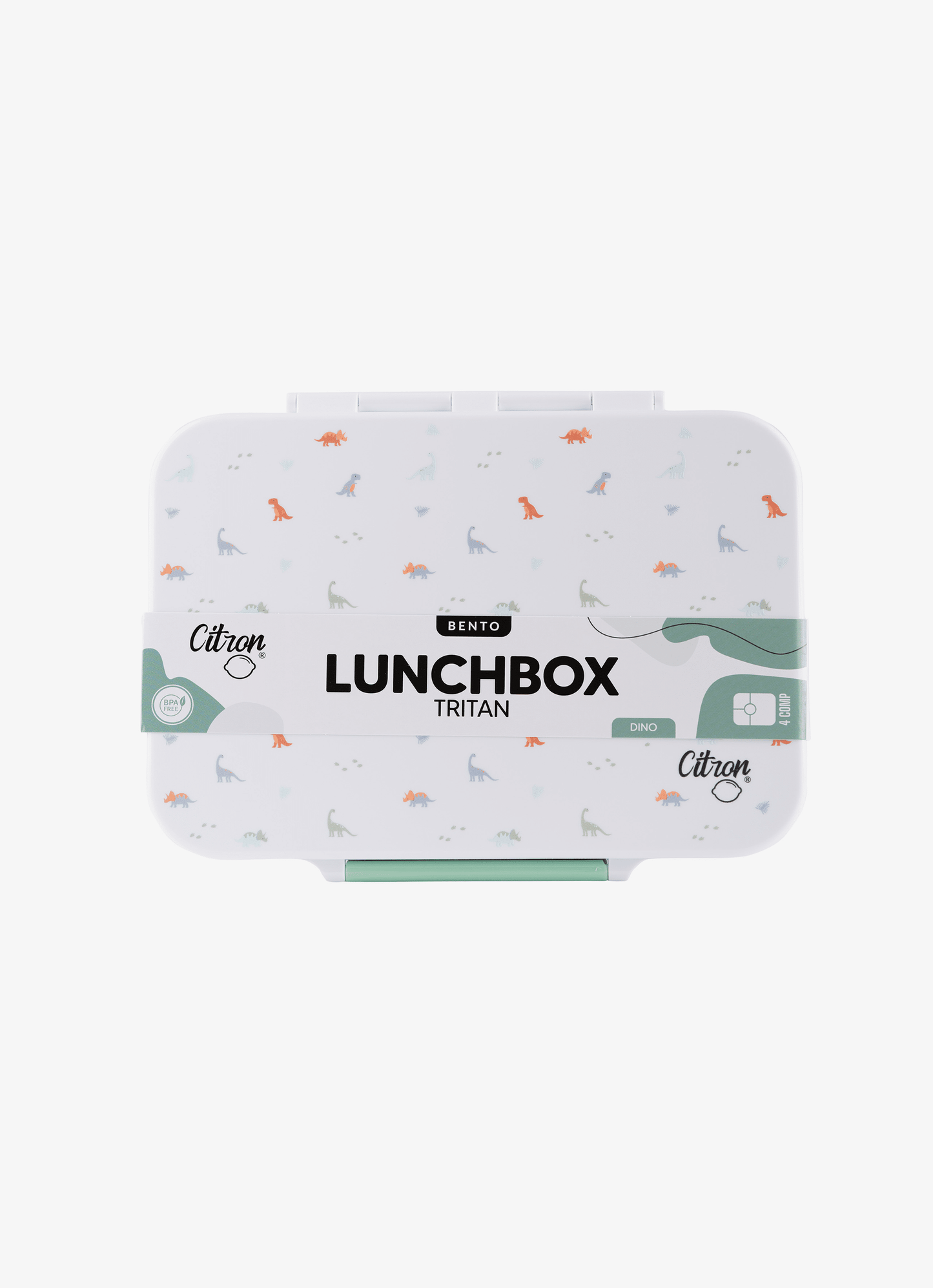 Incredible Tritan Lunch box - 4 Compartments - Dino