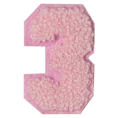 Pink Number '3'
