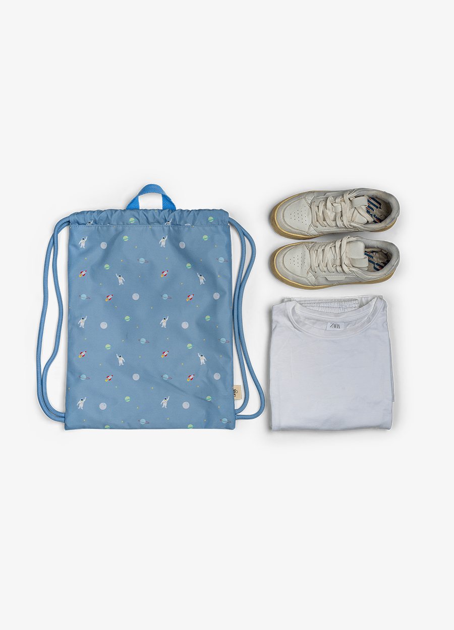 Drawstring Wet Bag - Spaceship