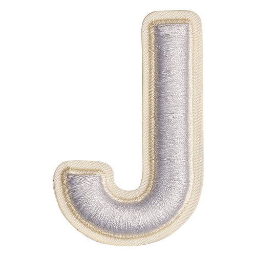 White Letter 'J'